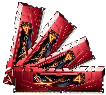 16GB G.Skill Ripjaws kit 4 DDR4 2400MHz PC4-19200 CL15 Quad Channel 4 x 4 GB