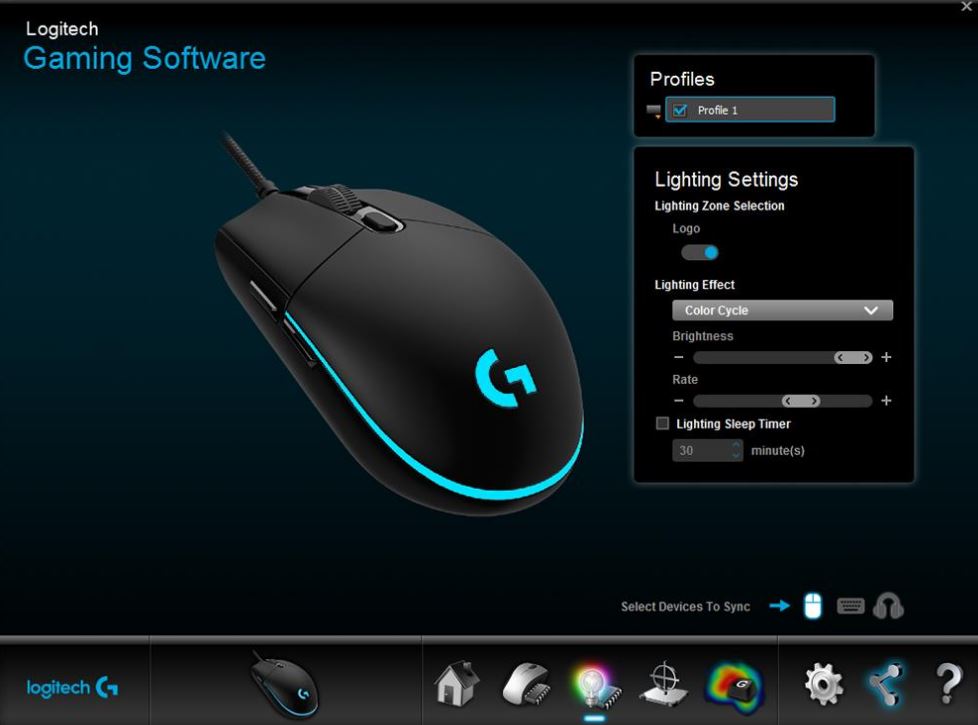 logitech gaming software mouse