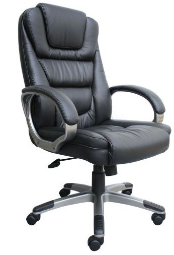 Boss Black LeatherPlus Executive Chair