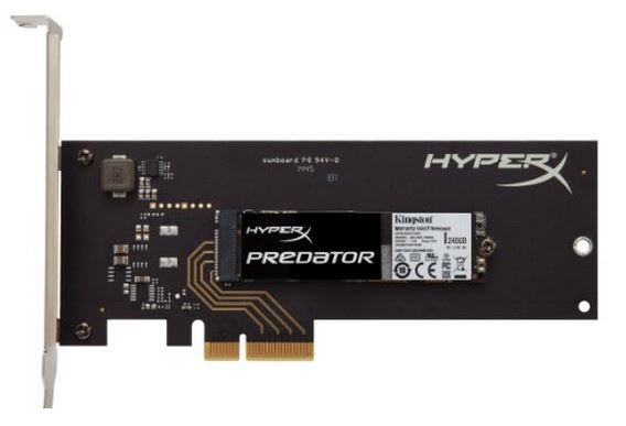 Kingston Digital HyperX Predator PCIe Gen2 x4 Solid State Drive SHPM2280P2H