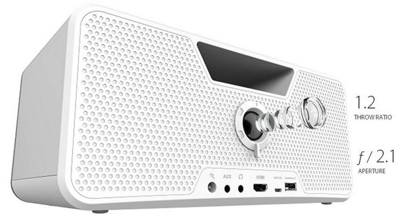 Dashbon Flicks Mobile Cordless Boombox Projector