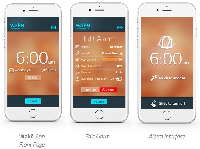Lucera Labs Wake Modern Alarm Clock