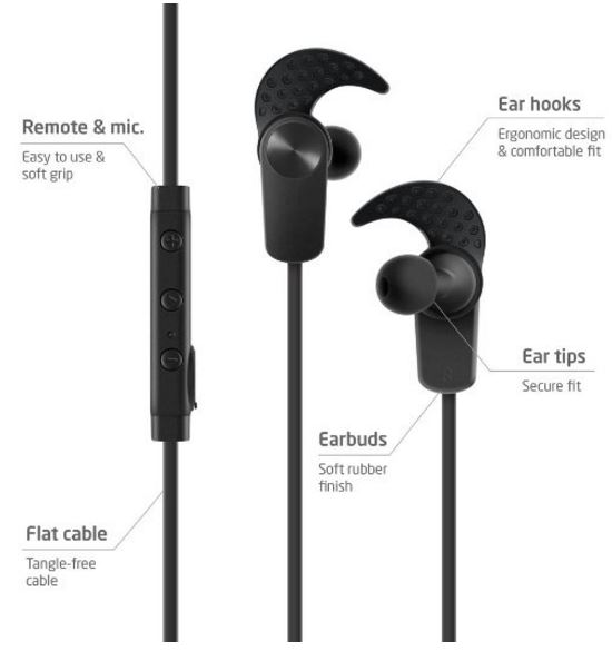 Photive sport 2024 wireless earbuds manual