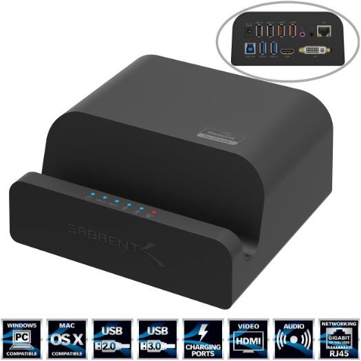 Sabrent USB 3.0 Universal Docking Station with Stand