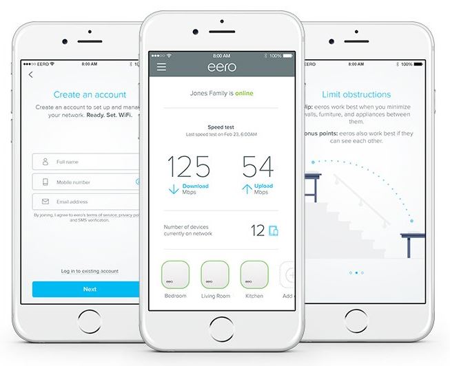 Eero mobile app