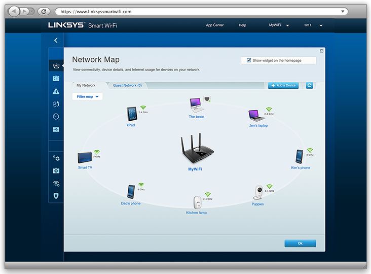Linksys Network Map