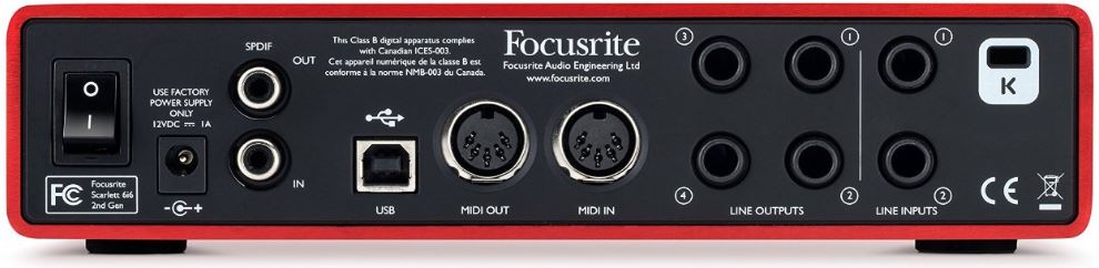 Focusrite-Scarlett-6i6 back