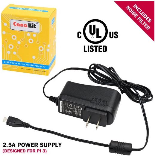 CanaKit Raspberry Pi 3 Power Supply