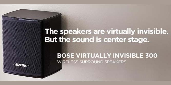 Bose Virtually Invisible 300 Wireless Surround Review