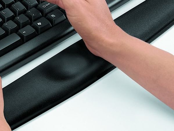 Mouse Wrist Rest Pad 17 Keyboard Wrist Rest Support Bar Memory Foam Set for Easy Typing Wrist Pain Relief Ergonomic Design Durable Lightweight Anti-Skid Wrist Cushion for Office/Gaming/PC/Laptop/Mac