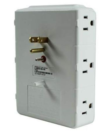 APC 6-Outlet Wall Surge Protector#