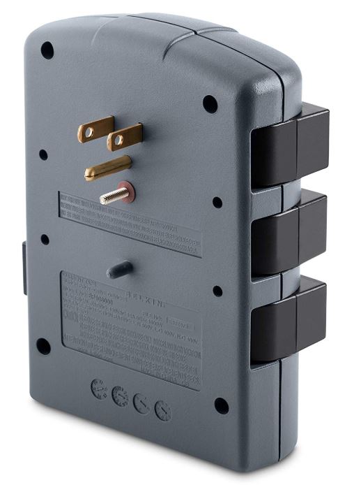 1080 Joules Basics Rotating 6-Outlet Surge Protector Wall Mount