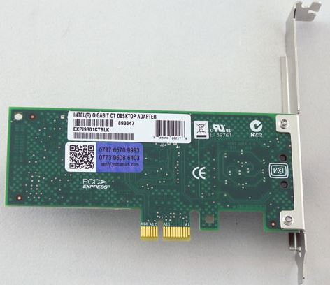 Intel Gigabit CT PCI-E Network Adapter