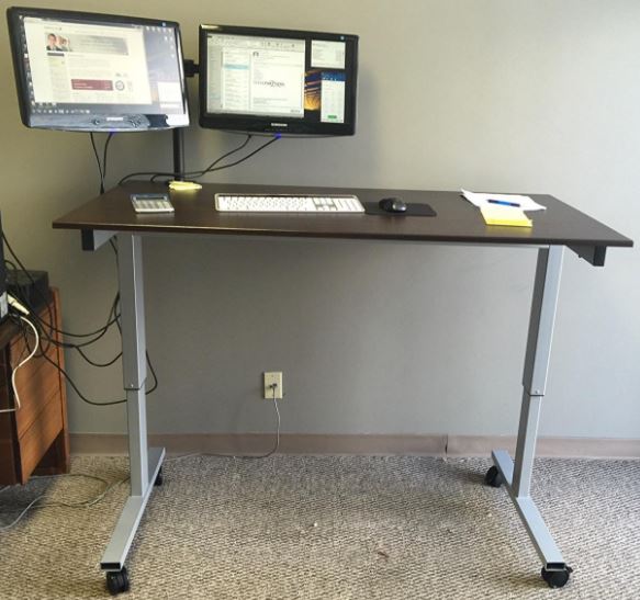 Luxor Crank Adjustable Stand-Up Desk