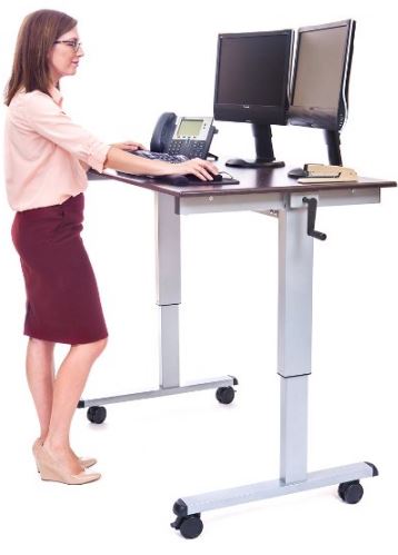 Luxor Crank Adjustable Stand-Up Desk