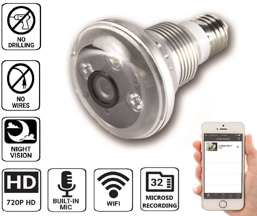 nucam light bulb camera