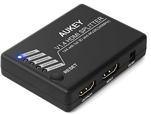 AUKEY 1-in to 4-out HDMI Splitter