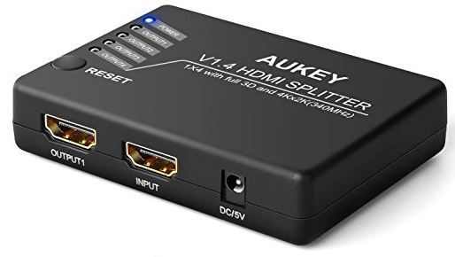 AUKEY 1-in to 4-out HDMI Splitter