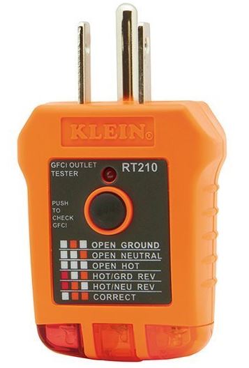 Klein Tools RT210 GFCI Receptacle Tester