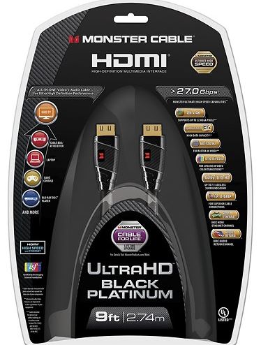 Monster Black Platinum HDMI Cable