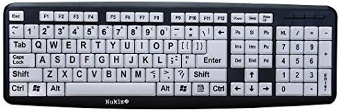 Nuklz Large Print Computer Keyboard