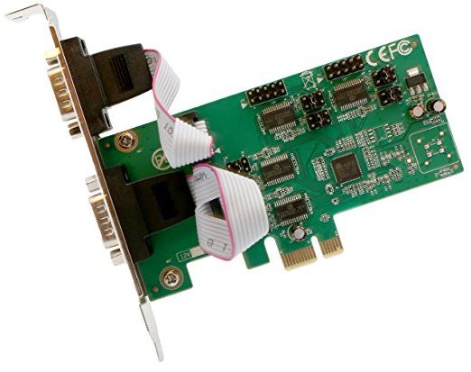 IO Crest PCI-Express 4-Port DB9 Serial RS232 Card