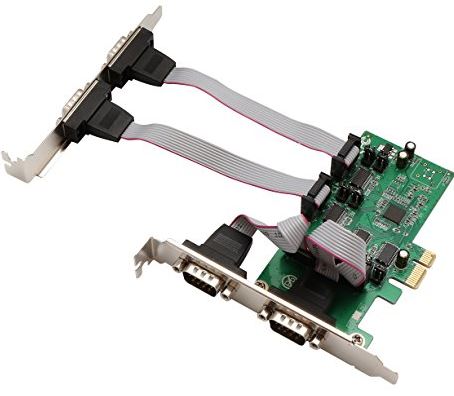 IO Crest PCI-Express 4-Port DB9 Serial RS232 Card