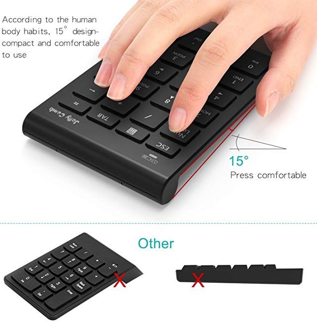 best wireless numeric keypad for laptop