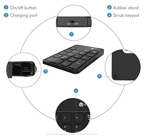 wireless numeric keypad