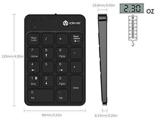 iclever wireless numeric keypad