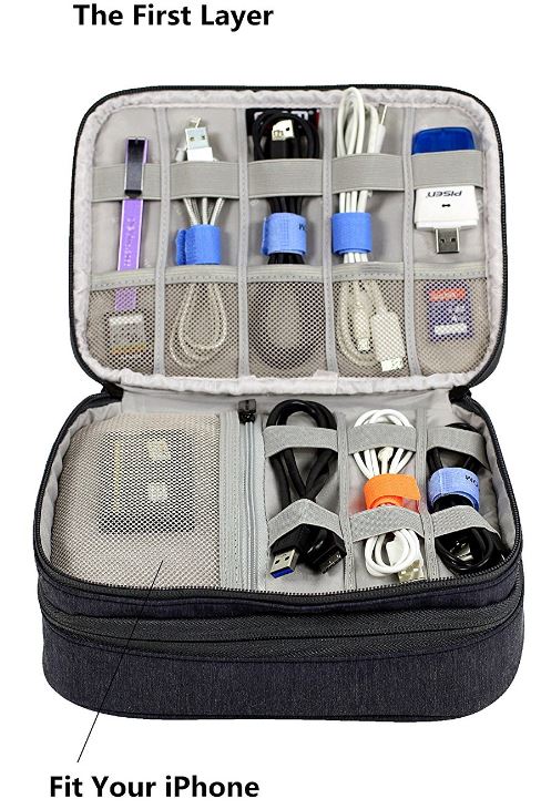 Electronic Accessories Organizer Travel Case Purevave