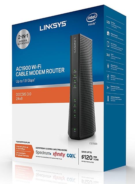 Linksys CG7500 (AC1900) Wi-Fi Cable Modem/Router Review