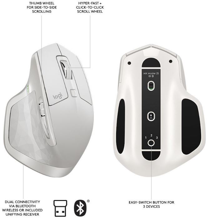 logitech mx master 2s connect to unifying receiver