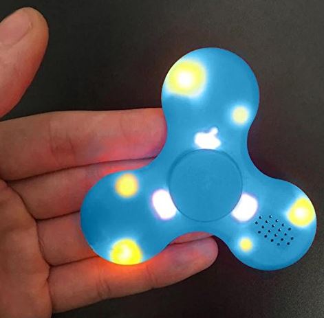 Fidget Hand Spinner with LED LIGHT & Bluetooth Speaker Relieve Stress AUTISM 