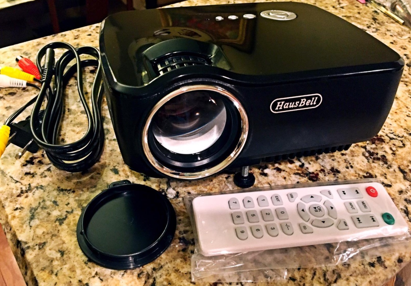 Hausbell Portable Projector