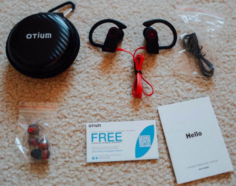 Otium Bluetooth Headphones, Wireless Earbuds IPX7 Waterproof