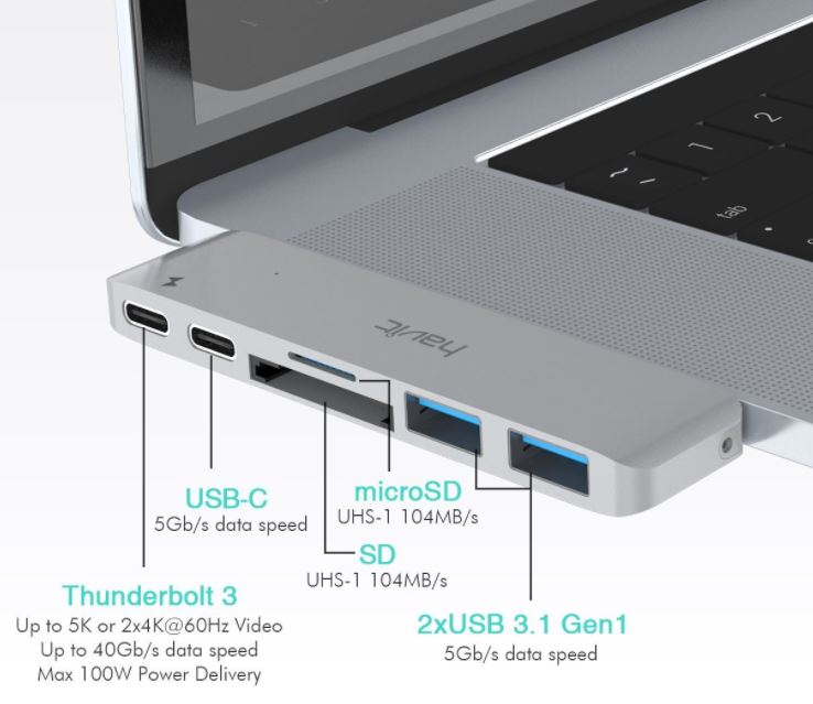 Havit T90 Thunderbolt 3 Dock Hub