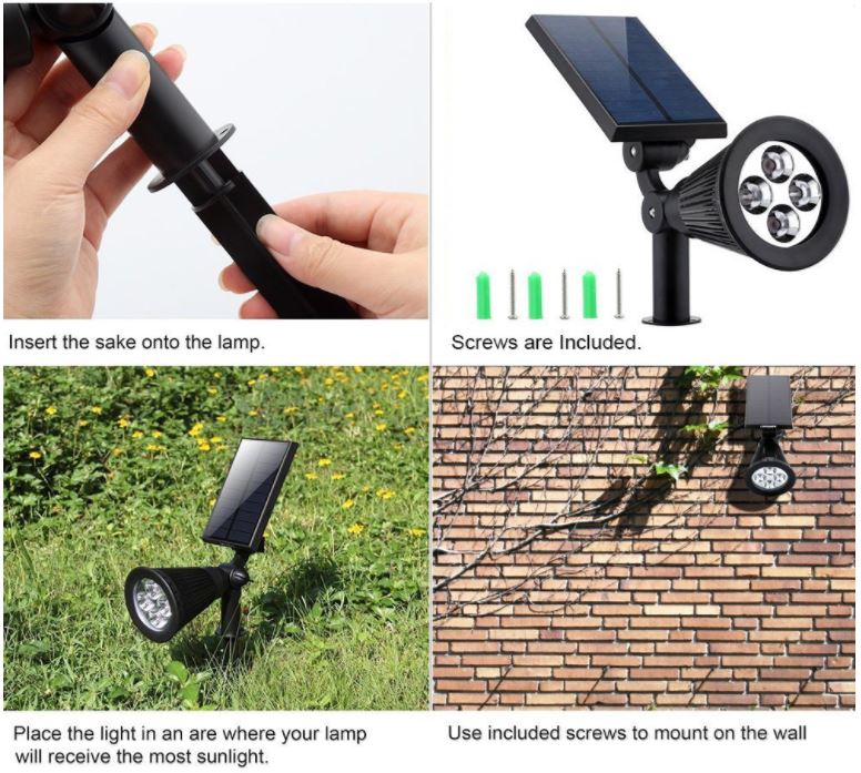 URPOWER Solar Lights 2-in-1