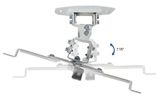 Vivo Universal Adjustable White Ceiling Projector Mount