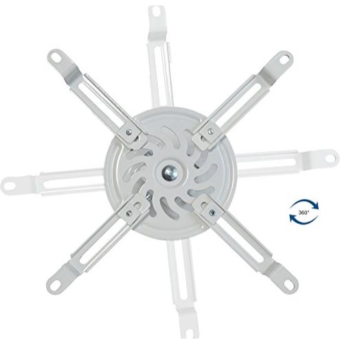 Vivo Universal Adjustable White Ceiling Projector Mount