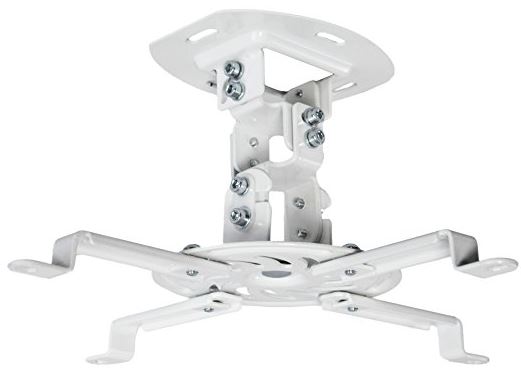 Vivo Universal Adjustable White Ceiling Projector Mount