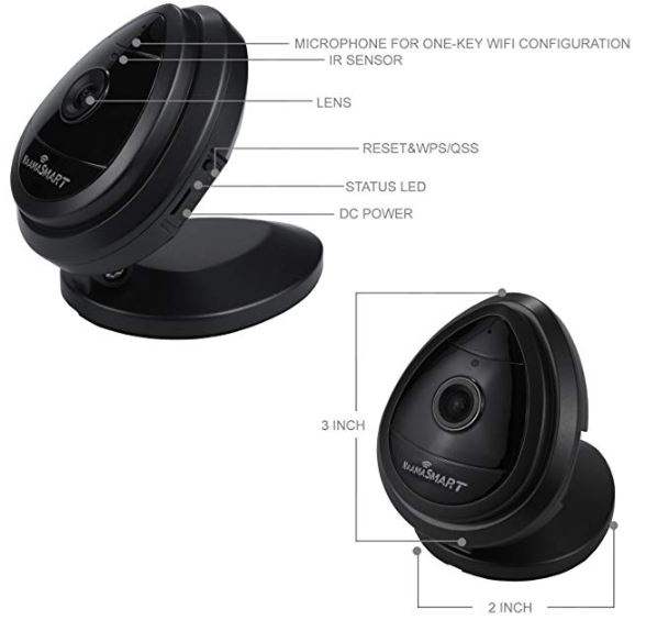 NaamaSmart Mini IP Home Wi-Fi Security Camera