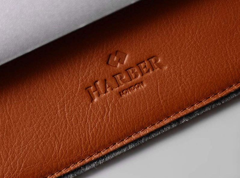Harber London Leather and Felt Desk Mat