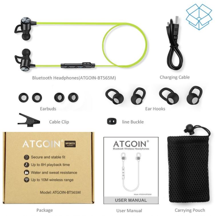 ATGOIN BT565M Bluetooth Earbuds