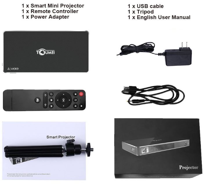 TOUMEI C800 Mini Portable Android Video Projector