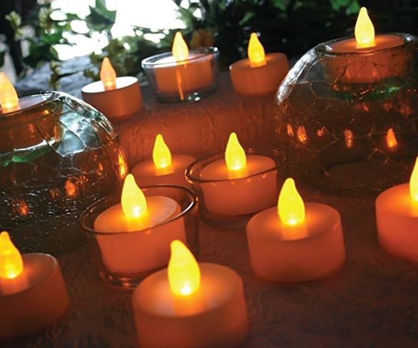 Vont Realistic Bright Flameless LED Tea Light Candles