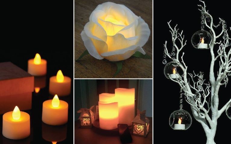 Hours Battery-Powered Fluorescent Tealight Candles for Party Wedding Birthday Gifts Home Decoration Tea Lights 24 Pack LED Flameless Flickering Candles 100