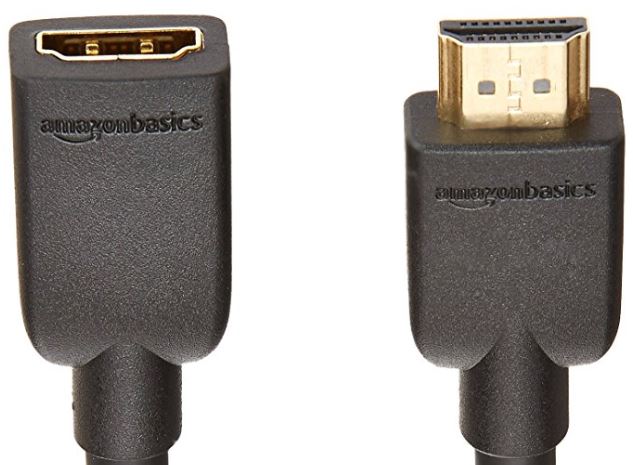 AmazonBasics High-Speed Male to Female HDMI Extension Cable