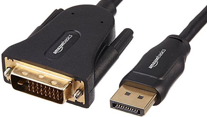 AmazonBasics DisplayPort to DVI Cable