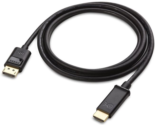 Cable Matters Unidirectional DisplayPort to HDMI Cable 15 ft, Gold-Plated  DP to HDMI Cable, Display Port to HDMI Adapter Cable, 15 Feet